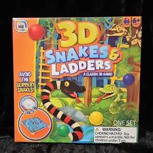 GAMES HUB 3D Snakes & Ladders Board Game